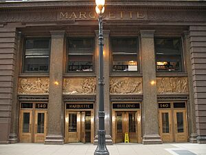 Marquette Building exterior entry detail - Chicago Illinois