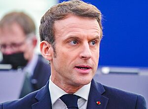 Members debated the French Presidency’s priorities with Emmanuel Macron - 51830991330 (cropped)