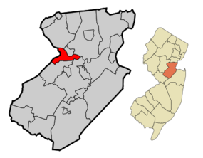Location of New Brunswick in Middlesex County highlighted in red (left). Inset map: Location of Middlesex County in New Jersey highlighted in orange (right).  <mapframe text="Interactive map of New Brunswick, New Jersey" zoom="11" width="285" height="250"> {  "type": "ExternalData",  "service": "geoshape",  "ids": "Q138338" } </mapframe>