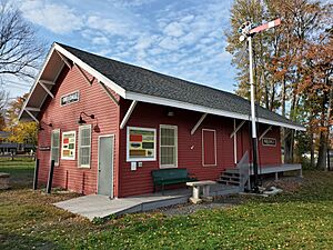 Milldale station building (2), October 2020