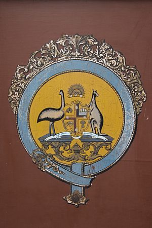 New South Wales Railways logo on passenger car