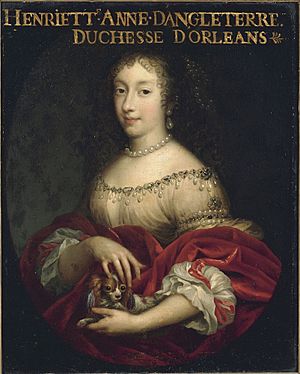 Nocret, attributed to - Henriette of England, Duchess of Orléans - Versailles