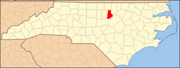 North Carolina Map Highlighting Durham County.PNG