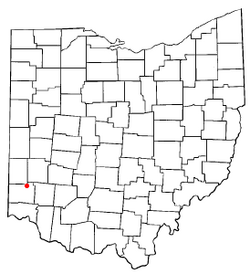 Location of Jacksonburg, Ohio