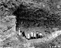 Unknown officials in the Marmes Rockshelter, 1967.