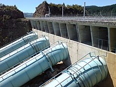 Ohakuri Dam Blue Penstocks