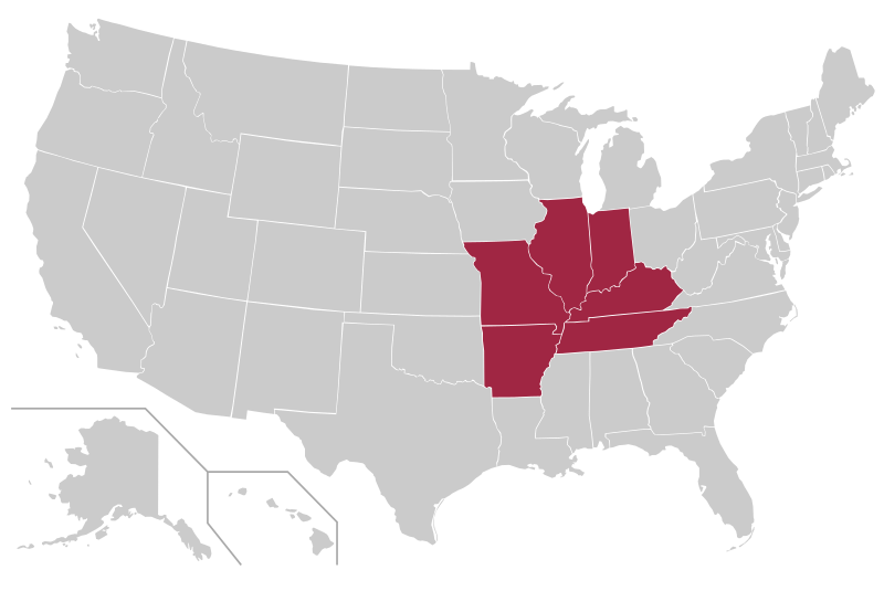 Ohio Valley Conference Map