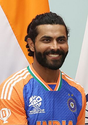 PM Shri Narendra Modi with Ravindra Jadeja (Cropped).jpg