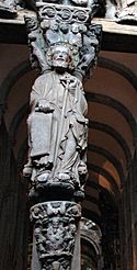 Parteluz de l pórtico de la Gloria