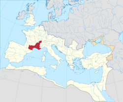 Location of Gallia Narbonensis