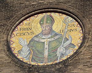 Saint Francis de Sales Oratory (St. Louis, Missouri) - St. Francis de Sales mosaic