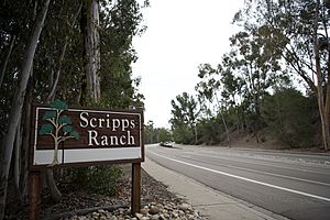 A neighborhood sign on Scripps Ranch Blvd.