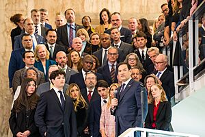 Secretary Rubio Delivers Remarks to Employees Upon Arrival (54280353874)