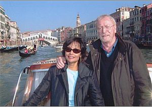 Shakira and Michael Caine in Venice