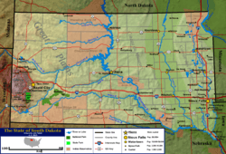 South Dakota general map 2