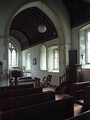 St Giles Church, Wormshill interior