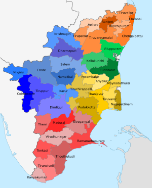 Tamil Nadu districts map.svg