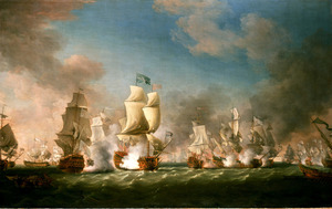 The Battle of Cape Passaro, 11 August 1718 RMG BHC0351f