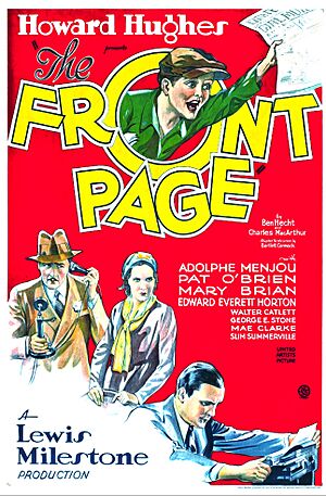 The Front Page (1931 film) poster