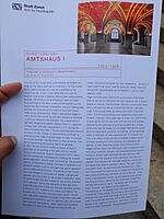 This leaflet or pamphlet which is available for free to collect during exit provides the information why this Frescoes were made