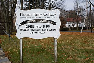 Thomas Paine Cottage Sign 2007