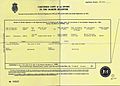 UK Marine Birth Certificate