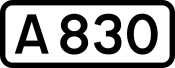 A830 road shield
