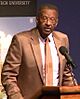 Walter E. Williams speaks at Texas Tech in 2013 (cropped)