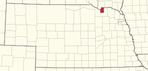 Location in Nebraska