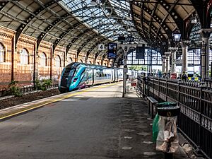 A transpennine Express departing from Darlington (geograph 7798459)
