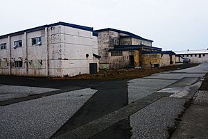 Abandoned military facilities on Adak Island. Aleutian Islands, Alaska