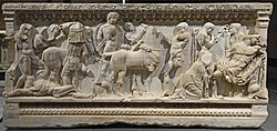 Adana Archaeological Museum Achilles' Sarcophagus 170-190 AD 0456