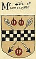 Arms of "Mc aula of Arncapelle" (Macaulay of Ardincaple)
