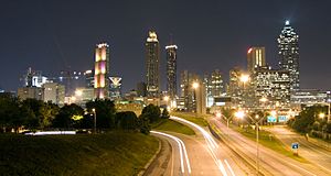 Atlanta, Panorama bei Nacht