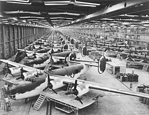 B-24 Liberator Consolidated-Vultee Plant, Fort Worth Texas