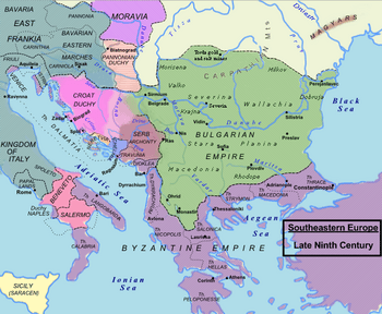 First Bulgarian Empire in 850