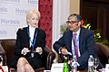 Barbara Judge, Chairman Emeritus, UK Atomic Energy Authority and Rajive Kaul, Chairman, Nicco Group, India, at the 2011 Horasis Global Arab Business Meeting - Flickr - Horasis
