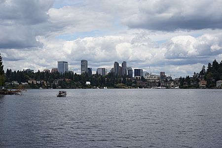 Bellevue skyline from Lake Washington