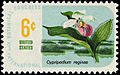 Botanical Congress Lady's-slipper 6c 1969 issue U.S. stamp
