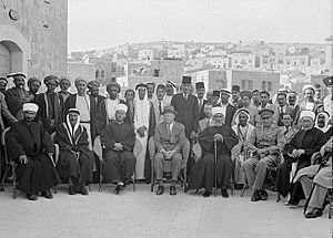 British loyalty meeting in Hebron, 3 July 1940