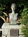 Bust of Queen Elizabeth II in Beacon Hill Park Victoria BC Canada