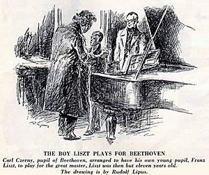 CZERNY´S PUPIL LISZT PLAYS FOR BEETHOVEN