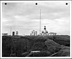 Cape Flattery Lightstation on Tatoosh Island, Washington Coast, at the entrance of the Strait of Juan de Fuca, August... - NARA - 298187