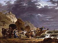 Carle Vernet - Arrival of Emigres with the Duchess of Berry on the French Coast - WGA24718