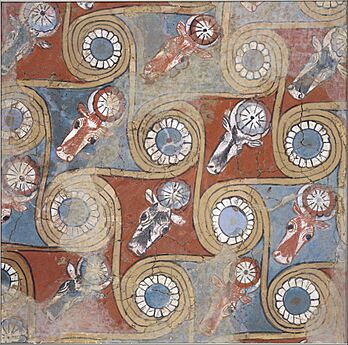 Ceiling painting from the palace of Amenhotep III MET DT256117