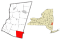Columbia County New York incorporated areas Ancram highlighted