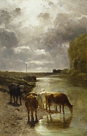 Constant Troyon - Cattle Drinking - Walters 3759