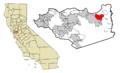 Contra Costa County California Incorporated and Unincorporated areas Oakley Highlighted