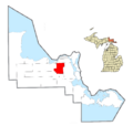 Dafter Township, MI location