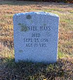 Daniel Hayes Gravestone